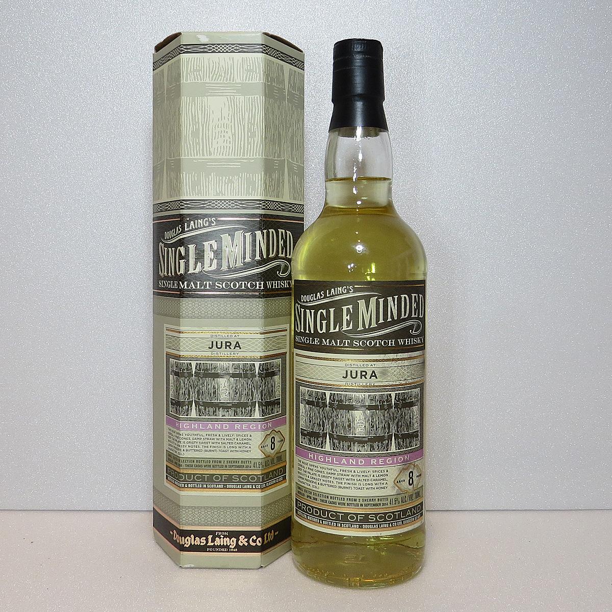 Douglas Laing Single Minded (distilled at Jura) 8 year old, 41.5%