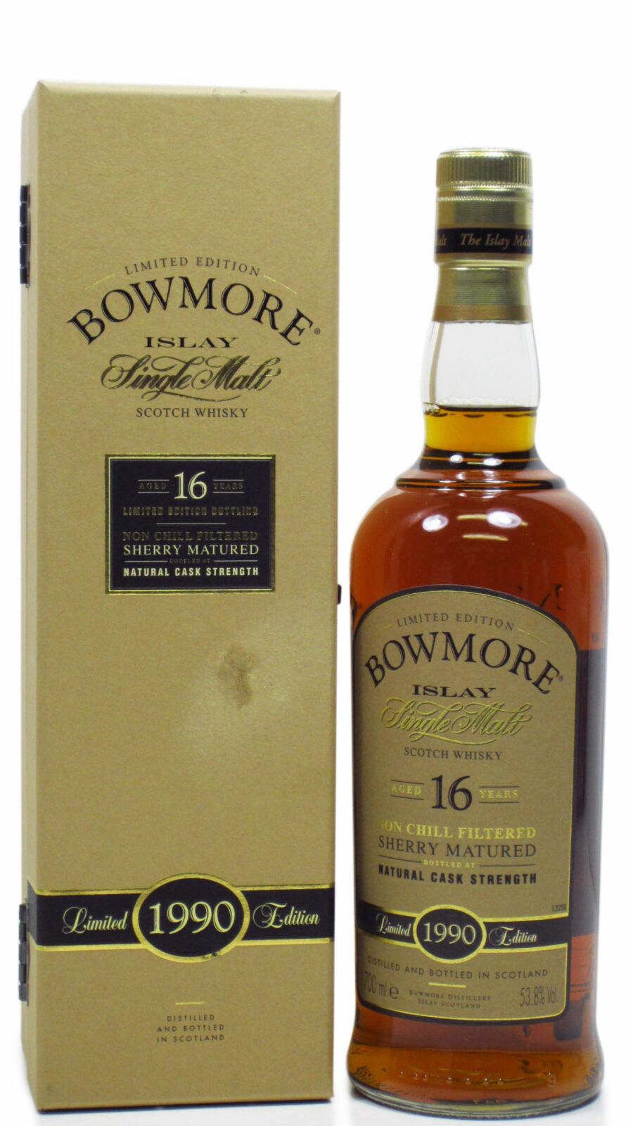 Bowmore 16 year old 1990 vintage, 53.8%