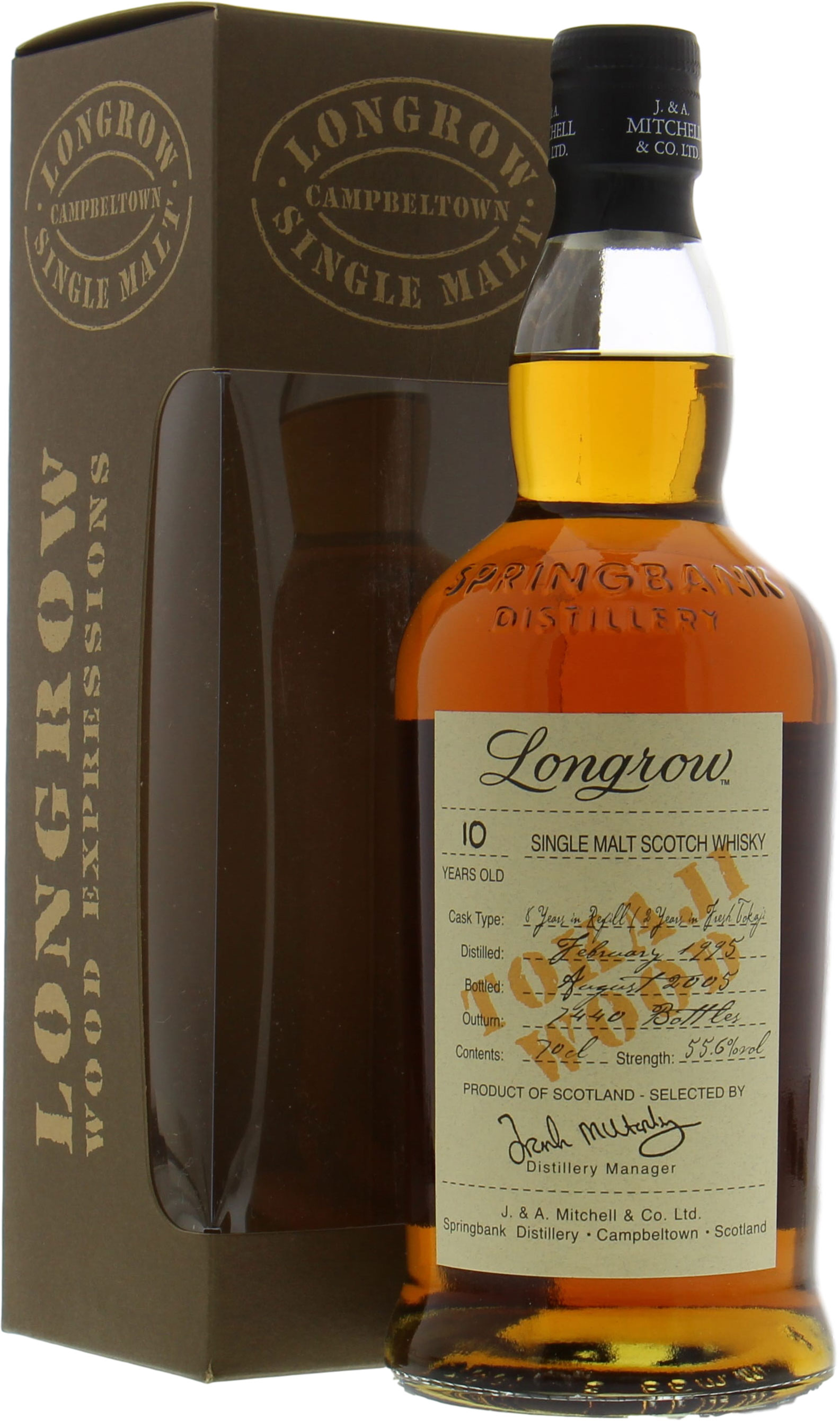 Longrow Tokaji Wood, 10 year old, 55.6%