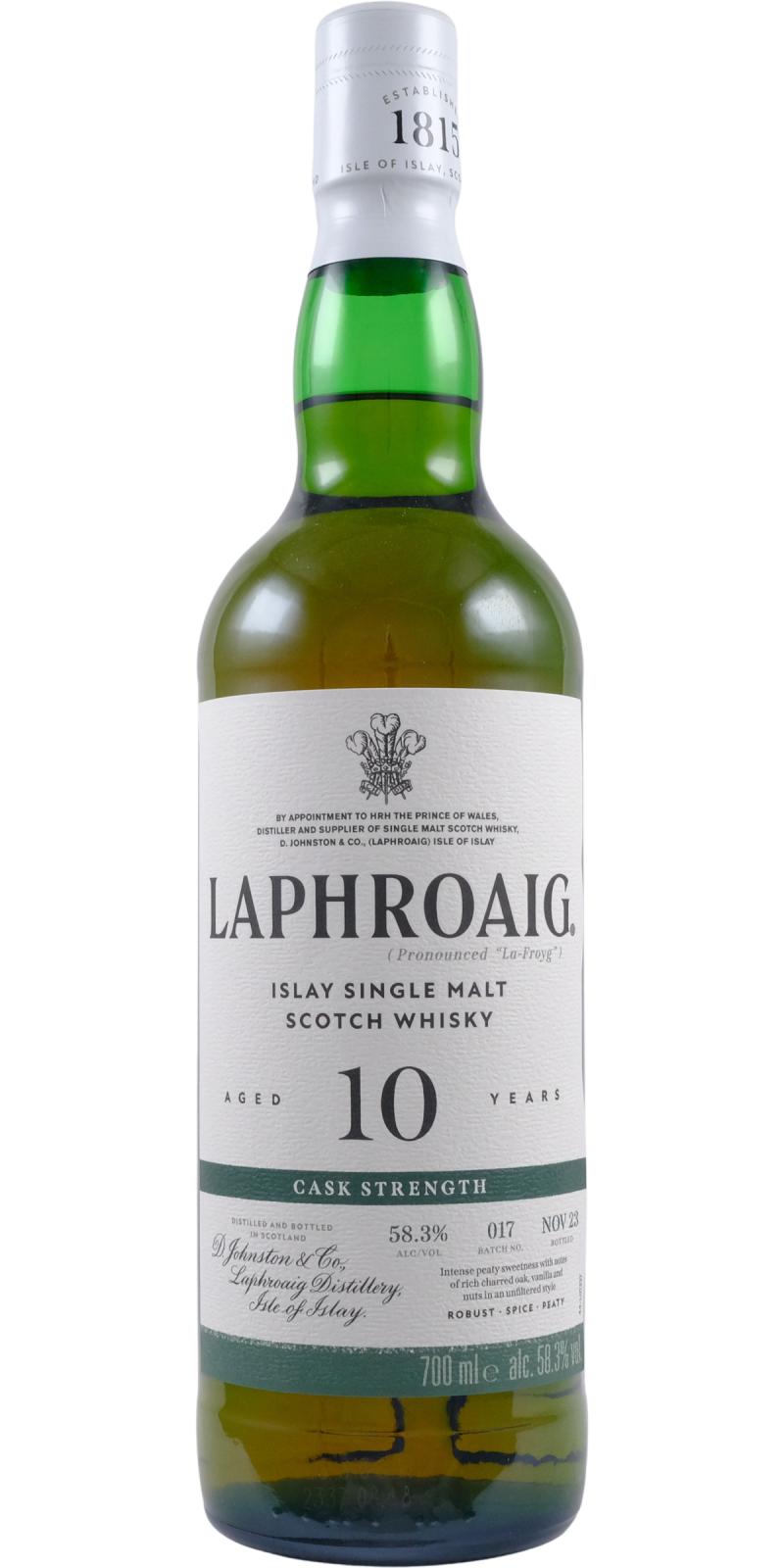Laphroaig 10yo Cask Strength (all batches)