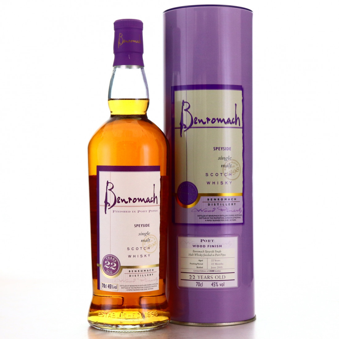 Benromach 22 year old Port Wood Finish, 45%