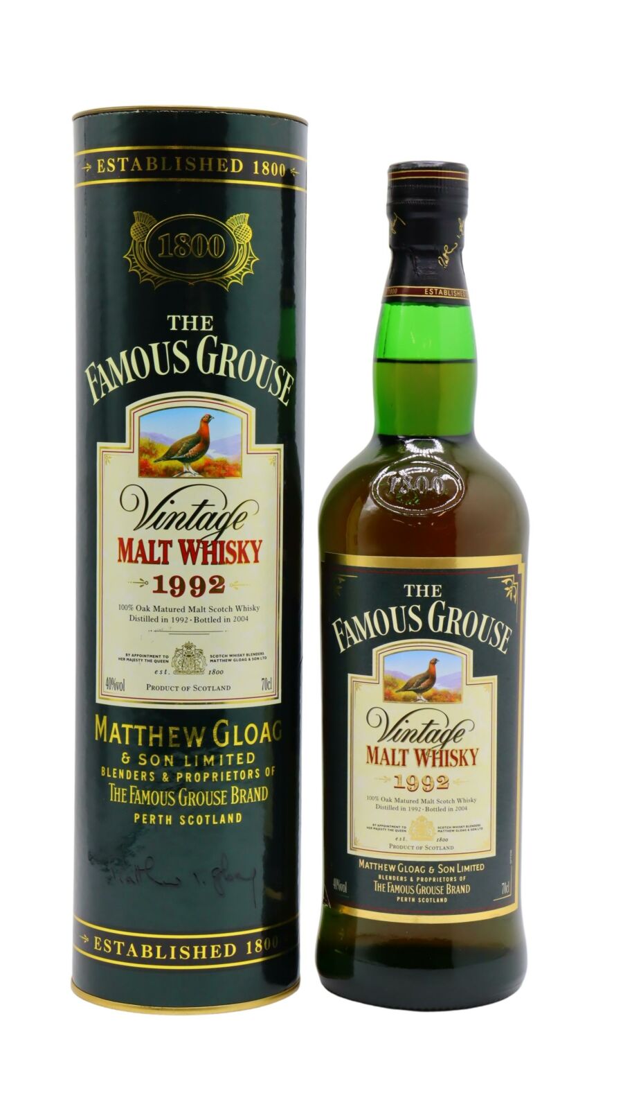 The Famous Grouse Malt Whisky, 12 year old, 40%