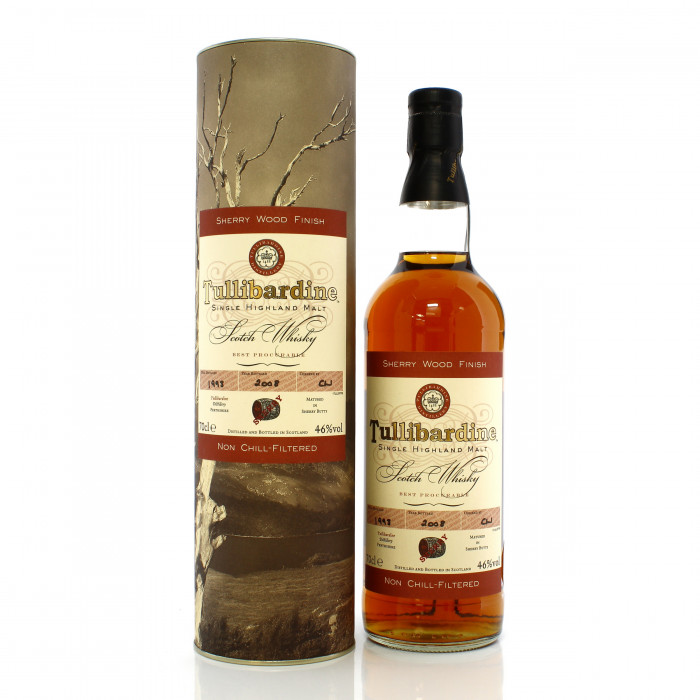 Tullibardine Sherry Wood Finish, 1993 vintage, 46%