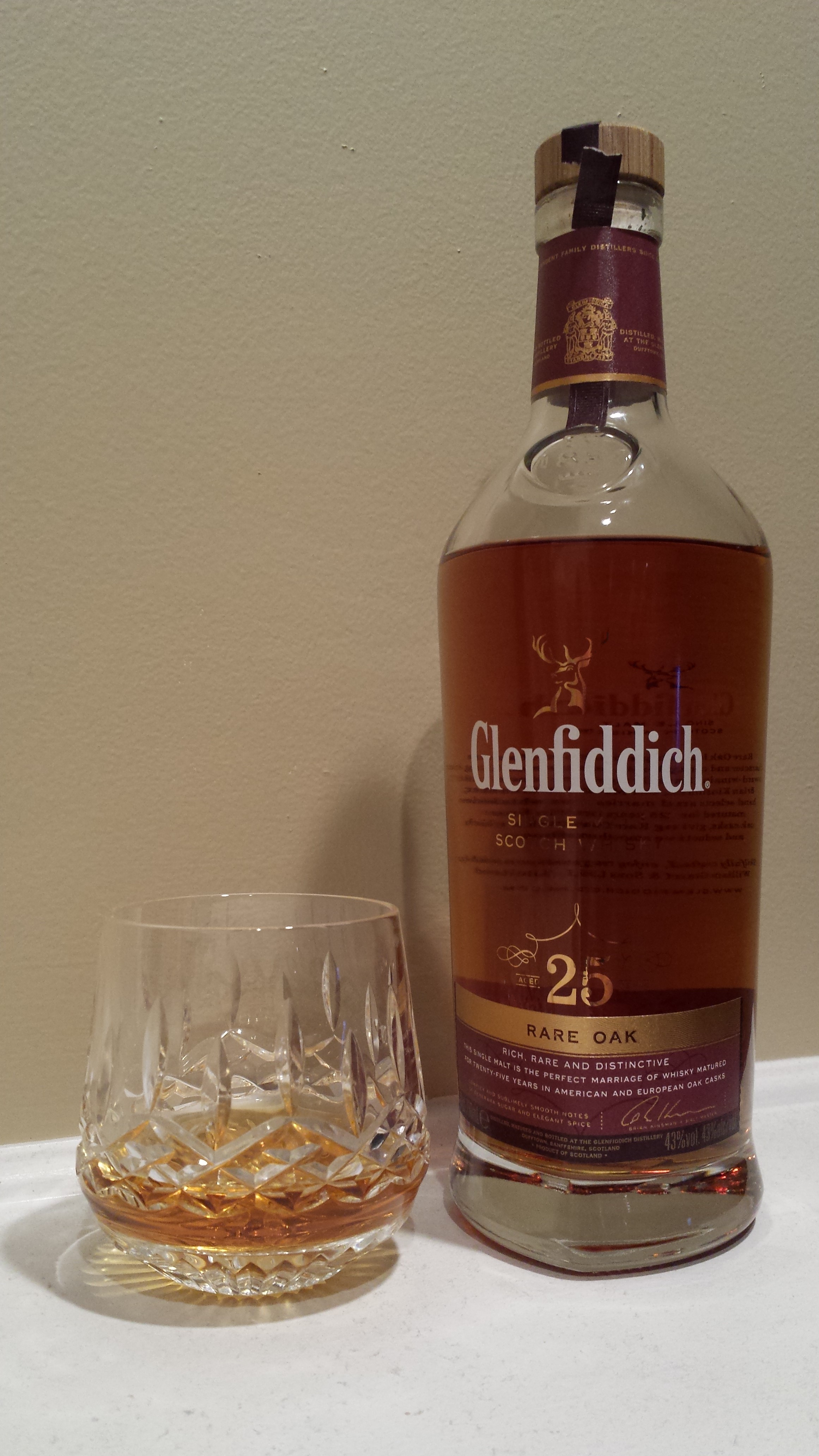 Glenfiddich Rare Oak 25 year old, 43%