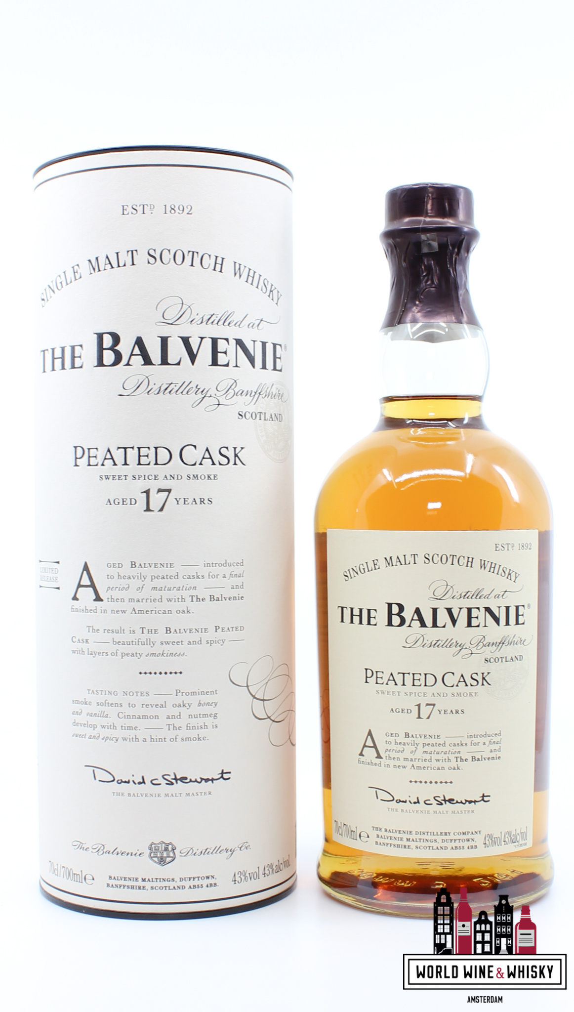 The Balvenie Peated Cask 17 year old, 43%