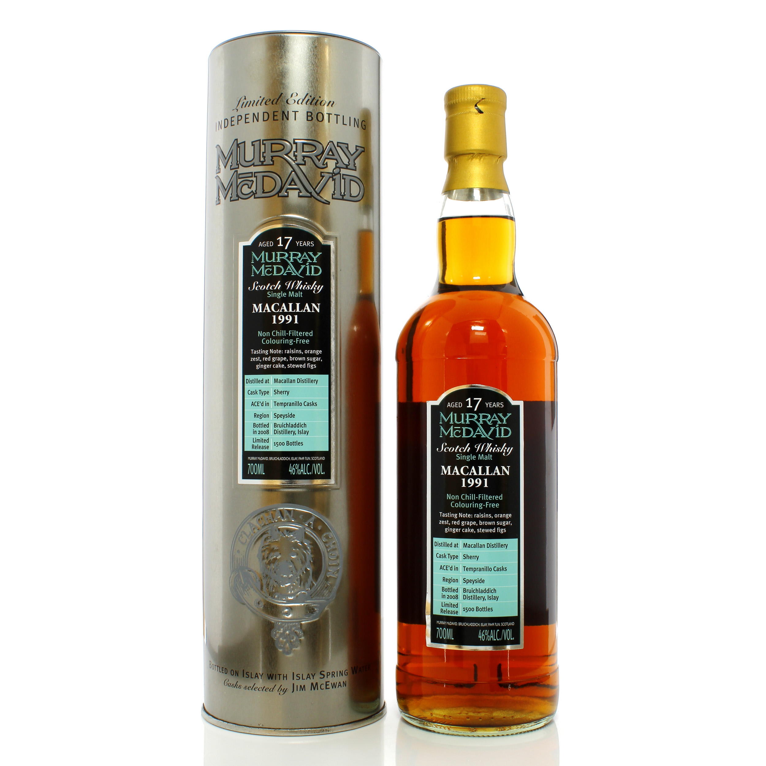 Murray McDavid 16 year old 1990 vintage (distilled at Macallan), 46%