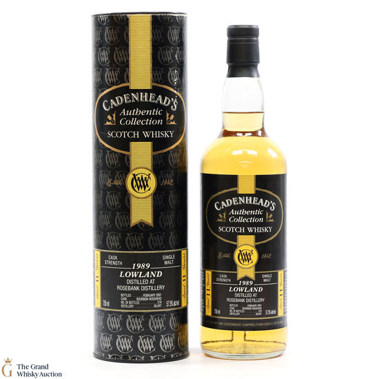 Cadenhead's, (distilled at Rosebank), 11 year old, 57.5%