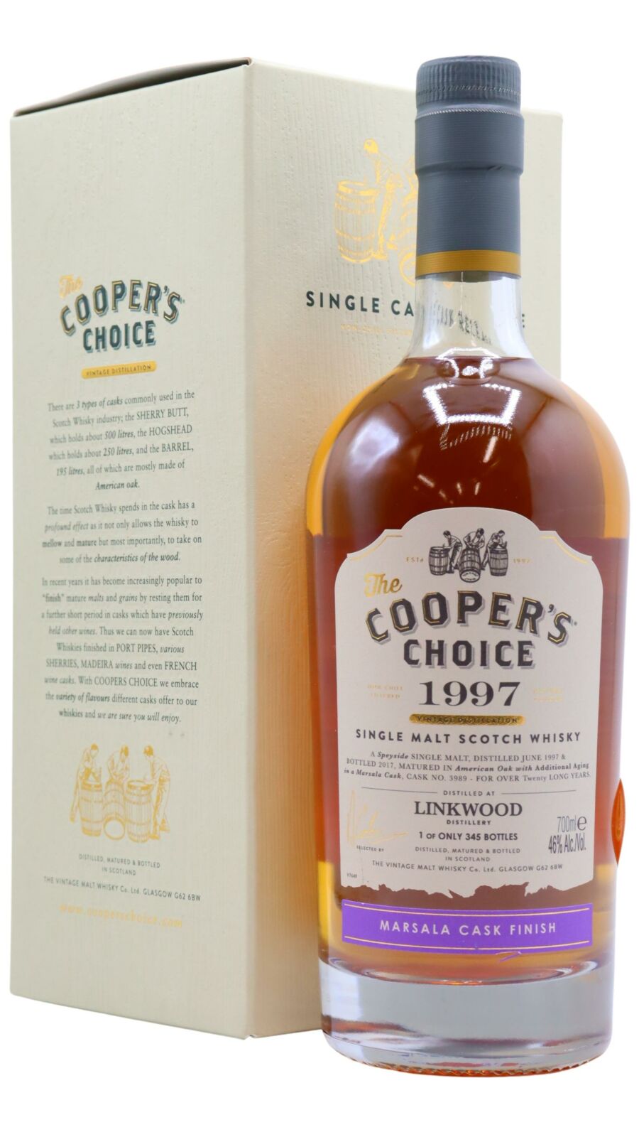 Mackillop’s Choice (distilled at Mortlach), 1989 vintage, 21 year old, 46%
