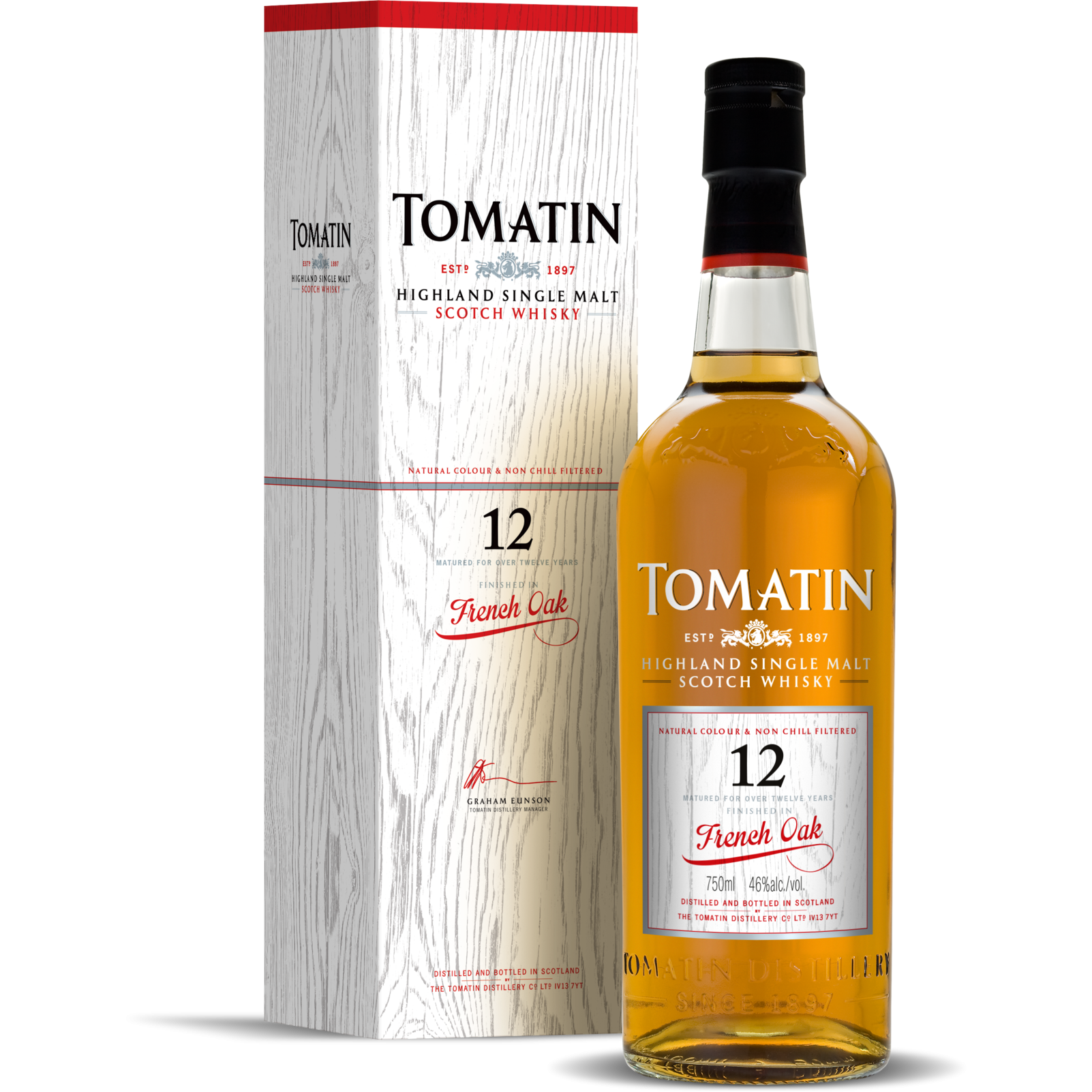 Tomatin 12 year old French Oak Finish, 46%