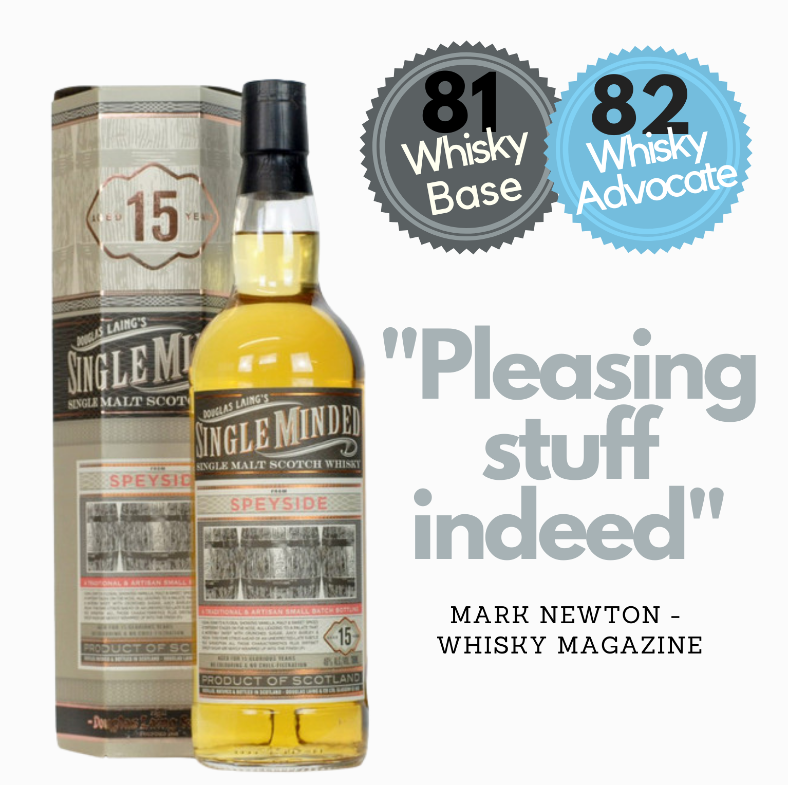 Douglas Laing Single Minded Speyside 15 year old, 46%