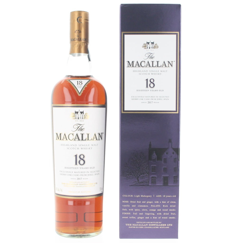 The Macallan 18 year old Sherry Oak (2017 Edition), 43%