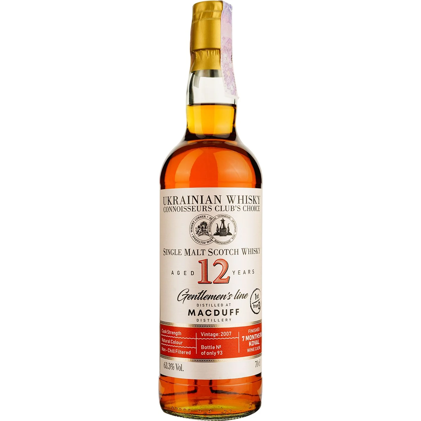 Macduff 12 Years Old Tokay Single Malt Scotch Whisky 60,3% (0.7l)
