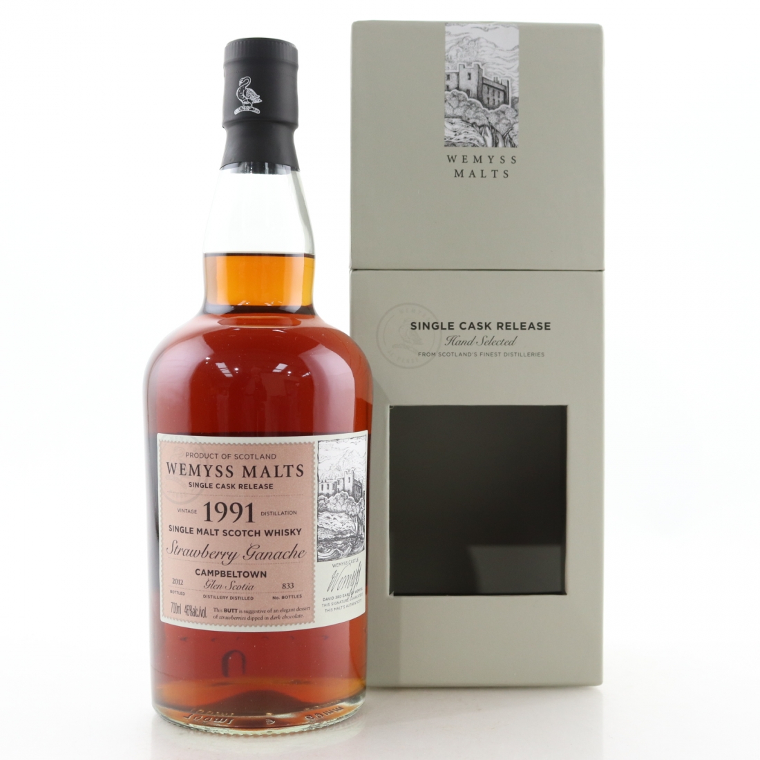 Wemyss Malts (distilled at Glen Scotia) 'Strawberry Ganache,' 46%