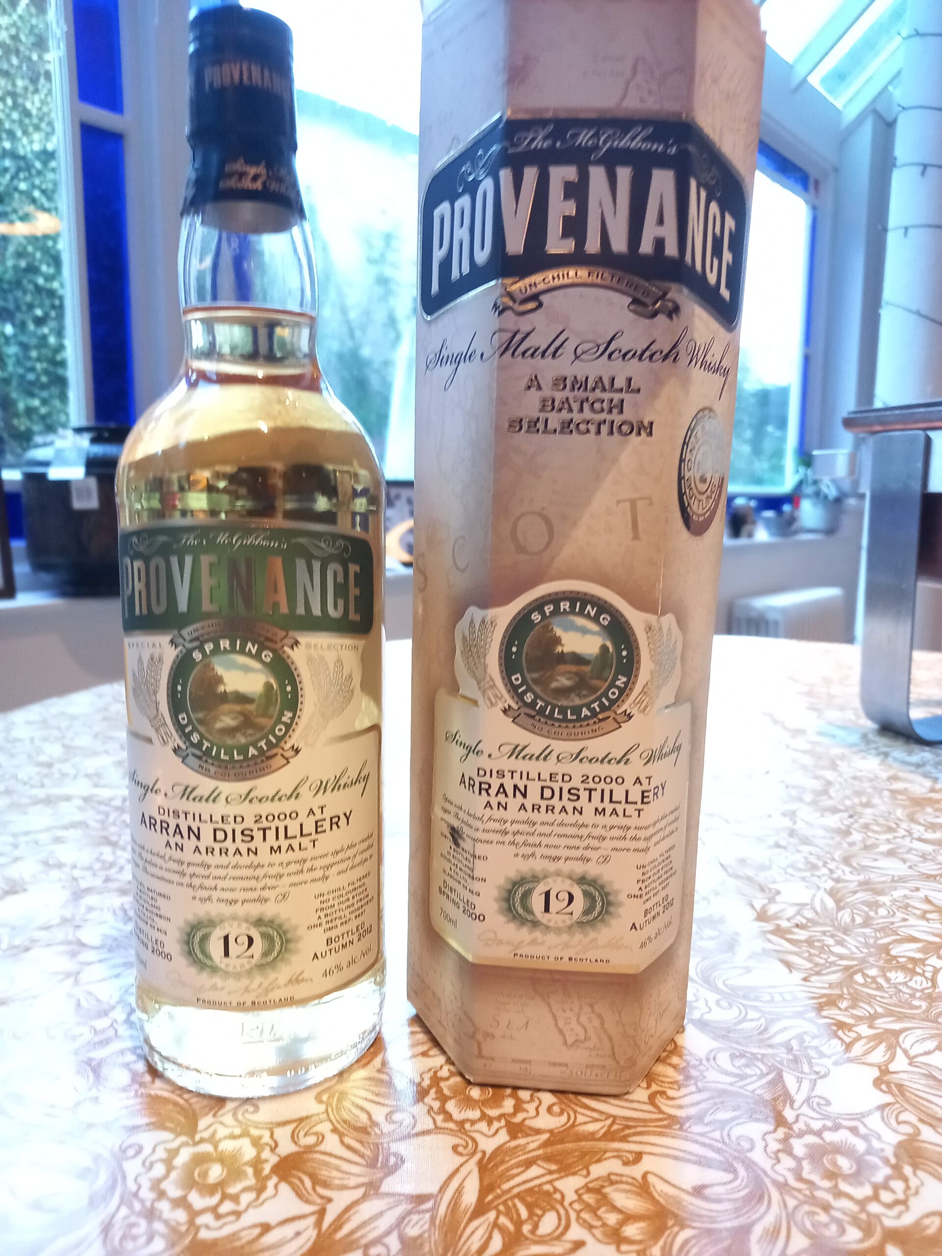 Douglas Laing Provenance (distilled at Arran) 12 year old, 46%