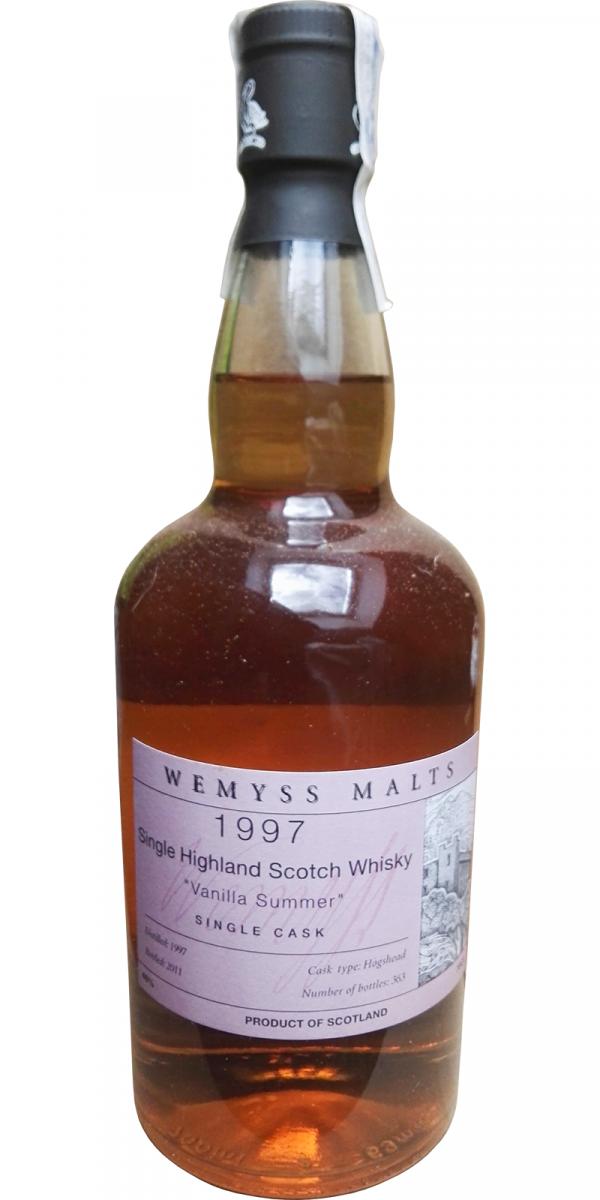 Wemyss Malts Vanilla Summer Single Cask, 46%