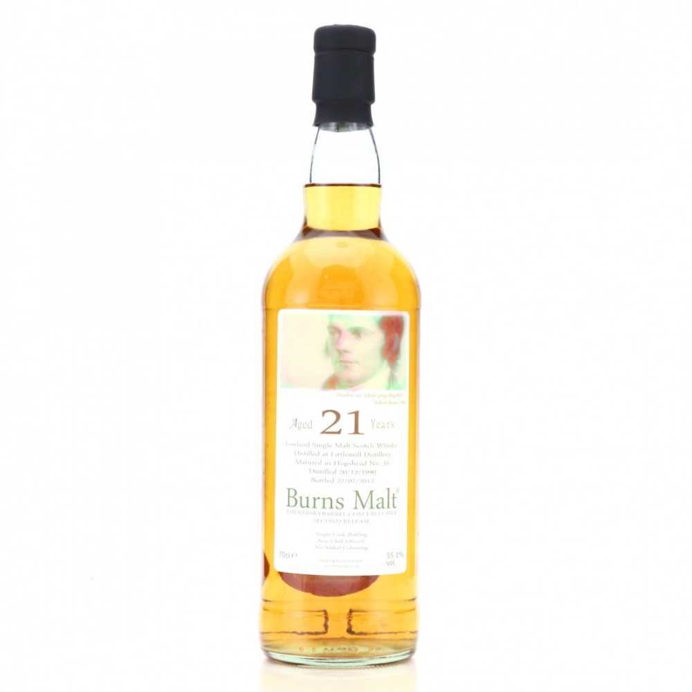 Littlemill 21 year old Burns Malt, 55.1%
