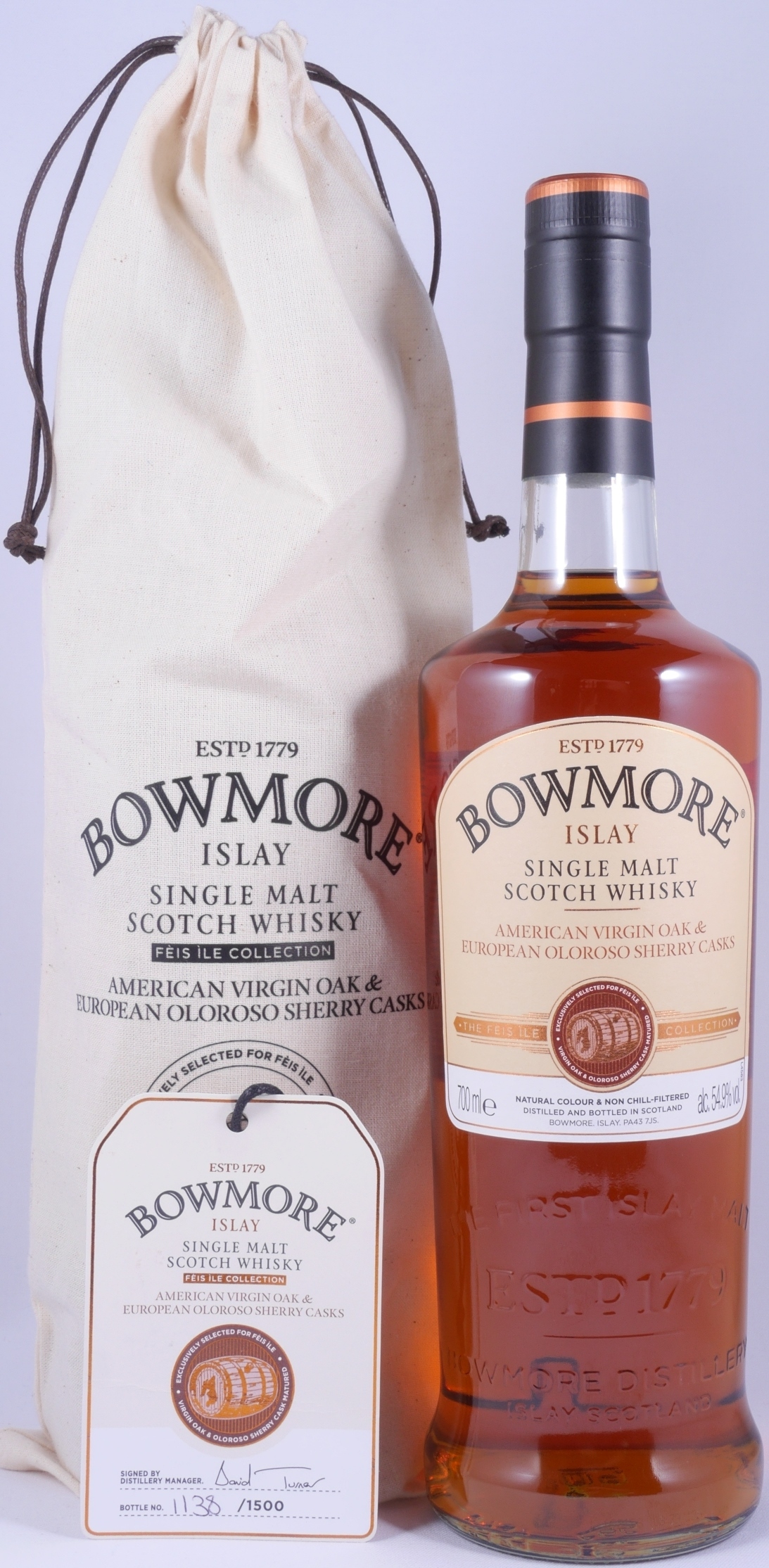 Bowmore 2016 vintage Fèis Ìle, 54.9%