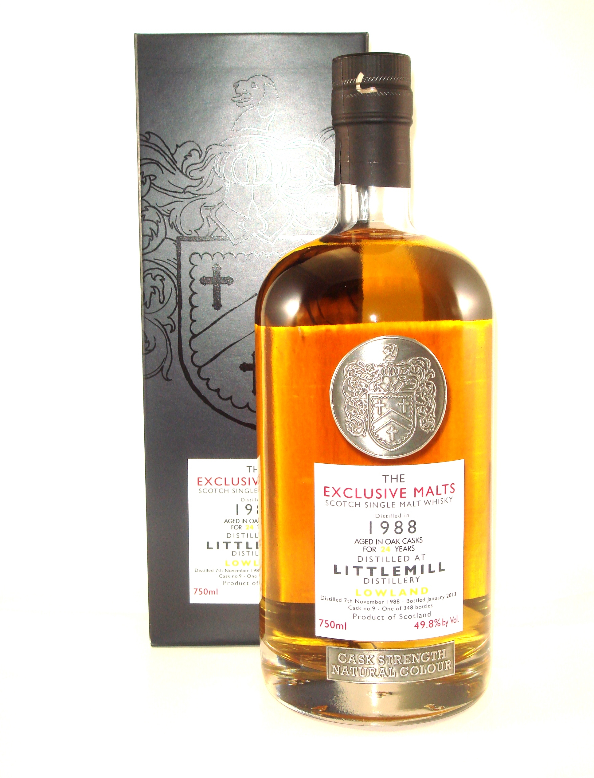 Creative Whisky Co. Exclusive Malts (distilled at Littlemill) 24 year old, 49.8%