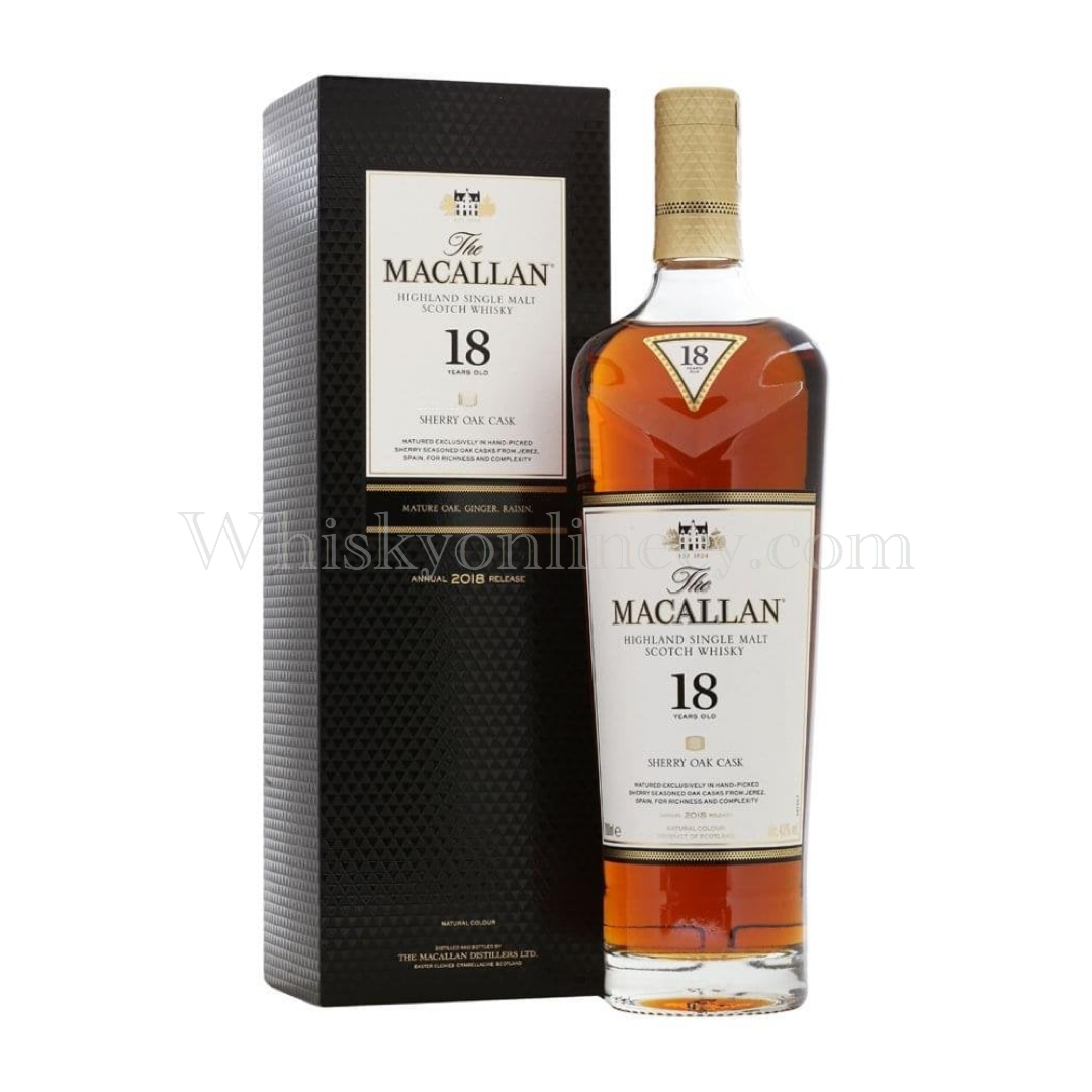 Macallan 18 year old Sherry Oak (2018 Edition), 43%