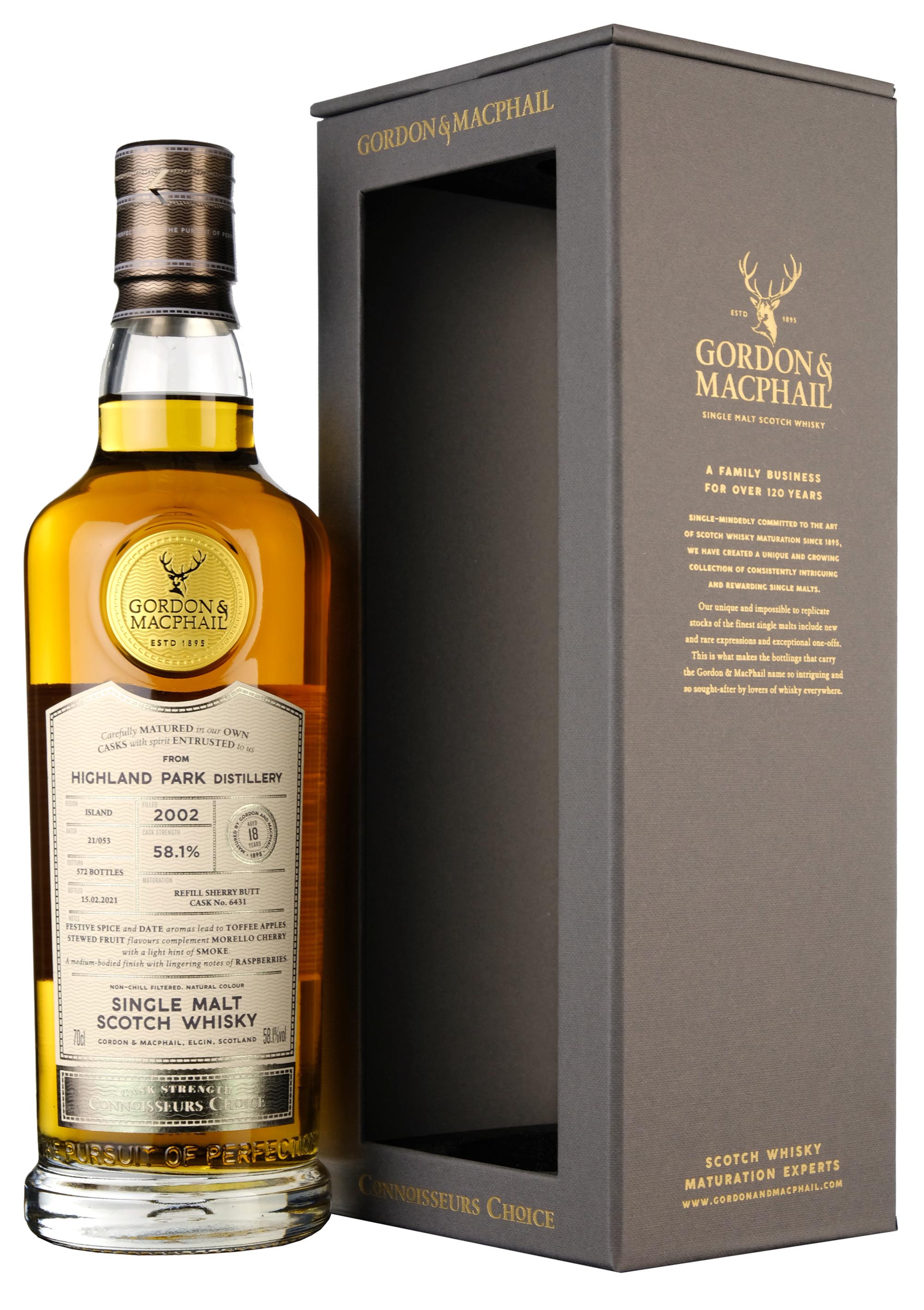 Gordon & MacPhail (distilled at Highland Park) 12 year old 1992 Vintage, 58.1%