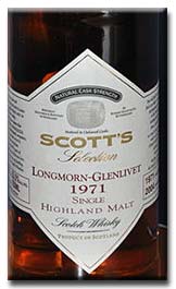 Scott's Selection (distilled at Longmorn), 33 year old, 1971 Vintage, 53.5%