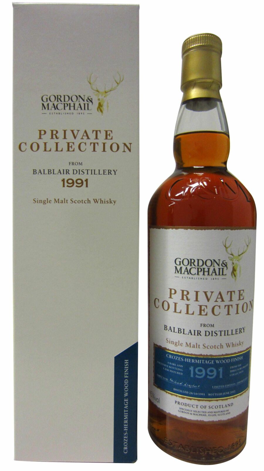 Gordon & MacPhail Private Collection Balblair 1991 Crozes-Hermitage Finish, 45%