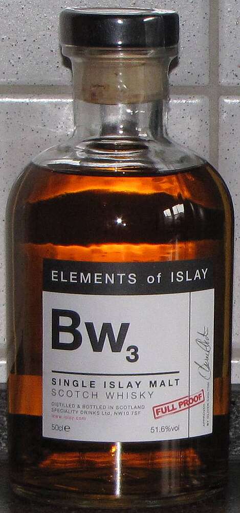 Bw3 Elements of Islay (distilled at Bowmore), 51.6%
