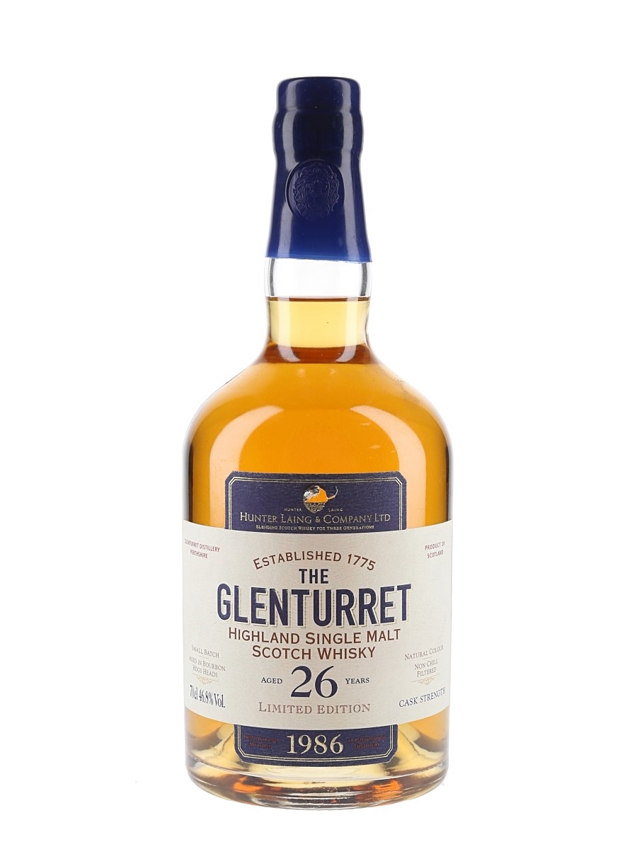 Glenturret 26 year old 1986 (Hunter Laing/The Glenturret), 46.8%