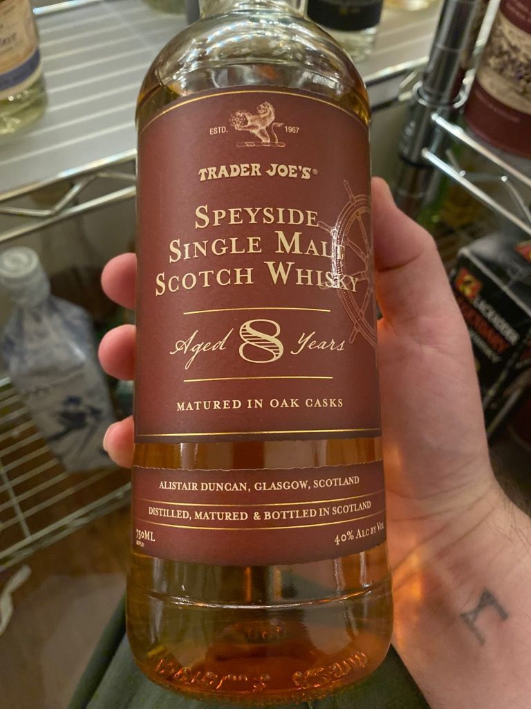 Trader Joe’s 8 year old Speyside, 40%