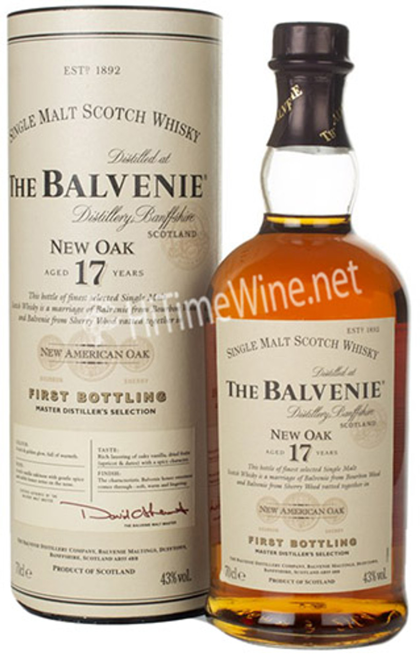 The Balvenie New Wood 17 year old, 43%