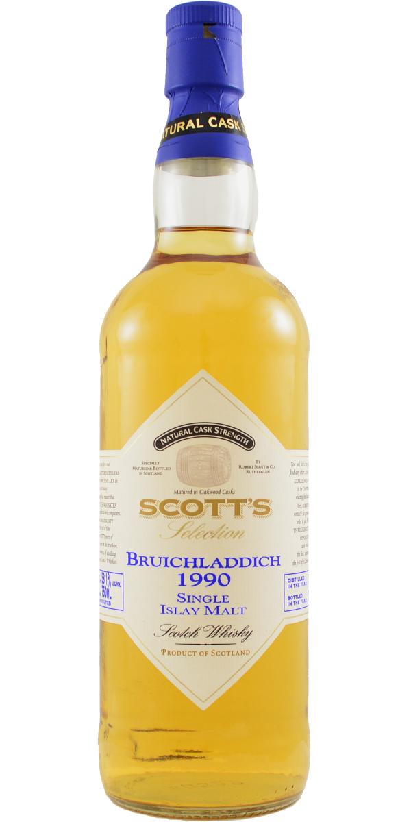 Scott's Selection (distilled at Bruichladdich) 14 year old 1990 Vintage, 58.1%