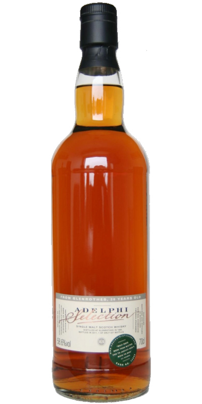 Adelphi (distilled at Glenrothes) 1990 20 year old, 58.6%