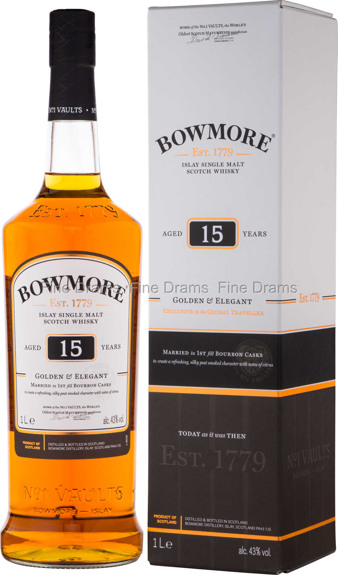 Bowmore 15 year old, 43%