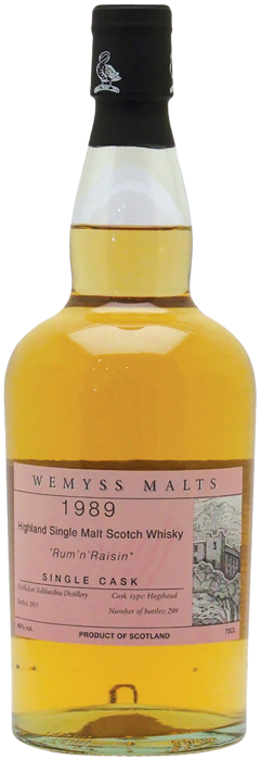 Wemyss Malts ‘Rum ‘n’ Raisin’ Single Cask, 46%