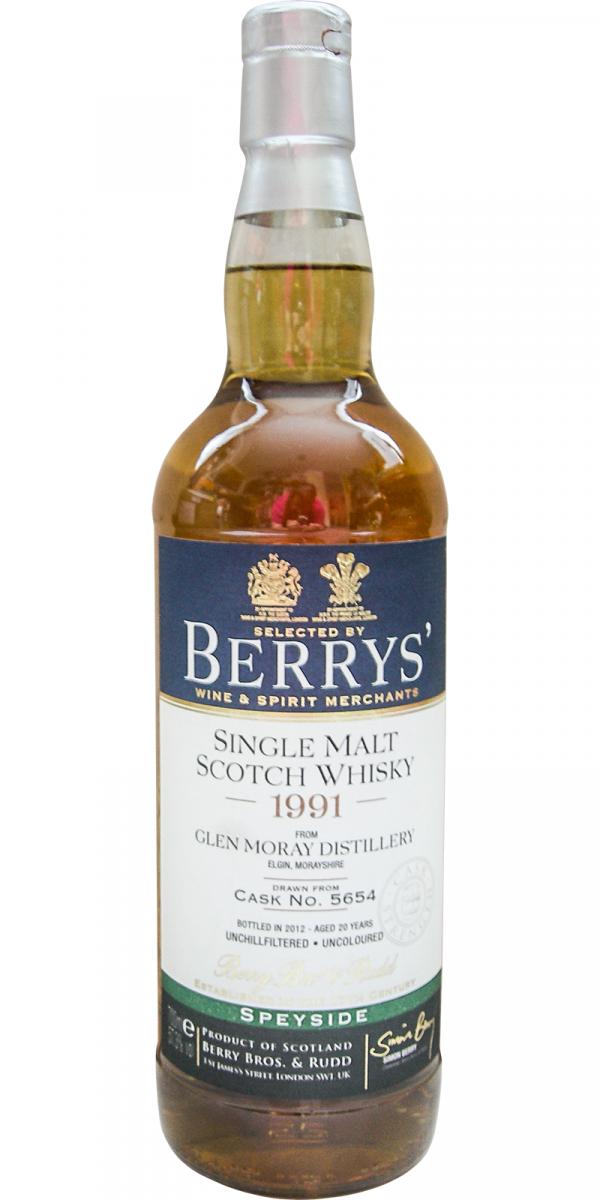 Berry Bros. & Rudd (distilled at Glen Moray) 21 year old 1991, 57.3%