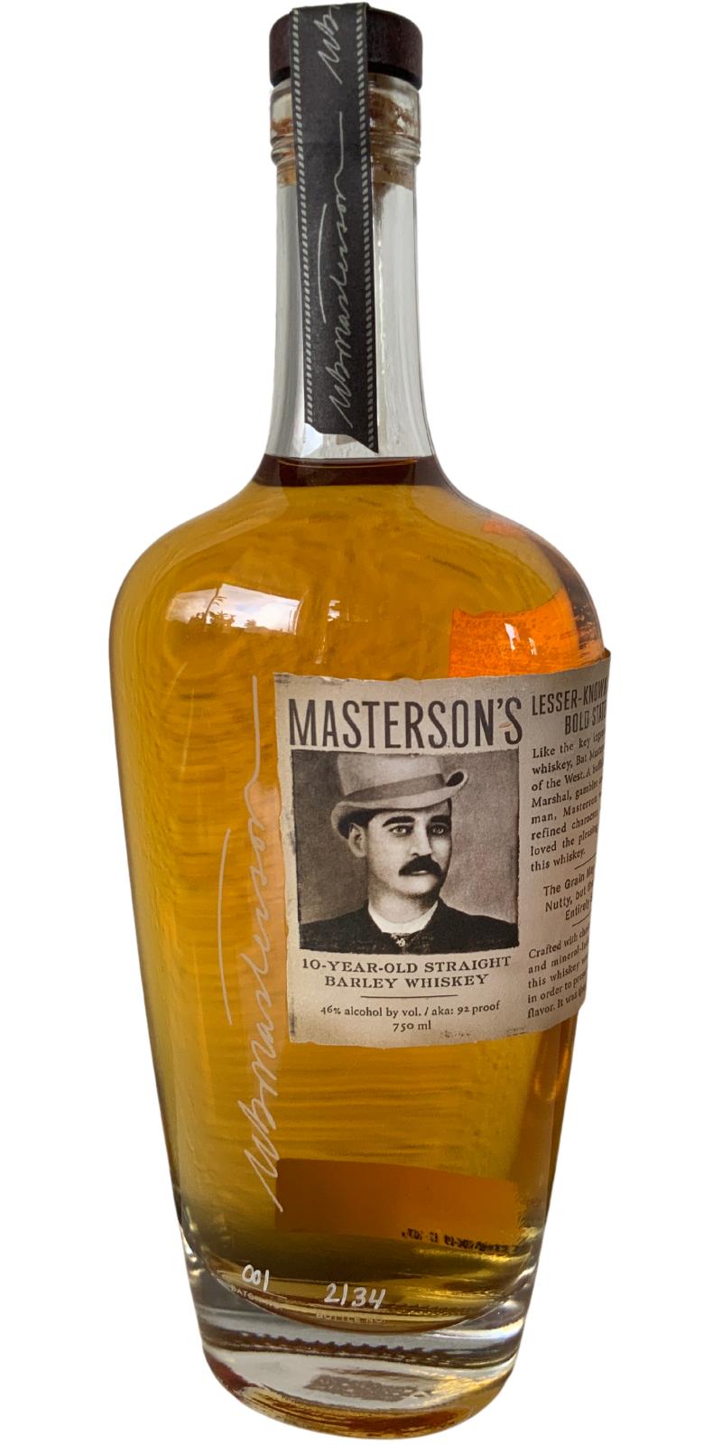 Masterson's Straight Barley 10yo