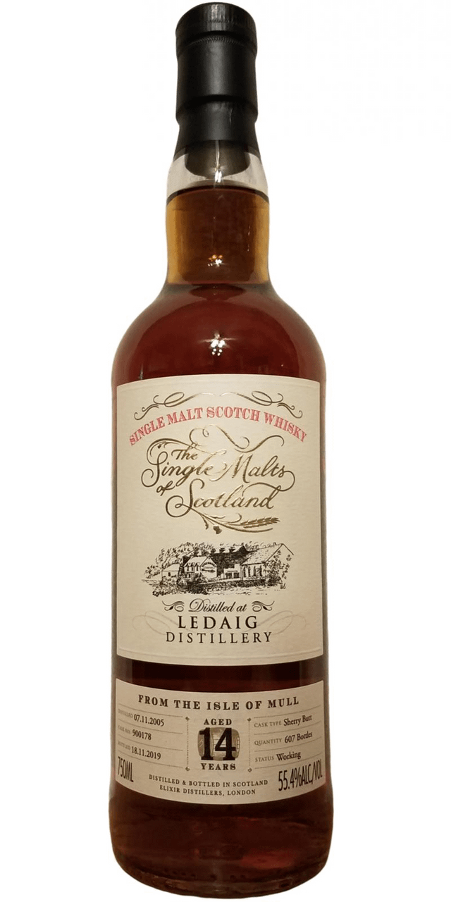 Single Malts of Scotland 14 year old Ledaig 2005 Single Cask (Cask No. 900178), 55.4%