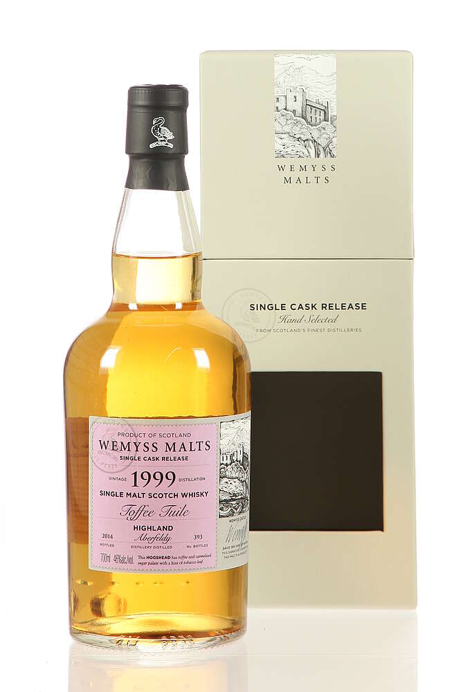 Wemyss Malts Toffee Tuile (distilled at Aberfeldy) 1999, 46%