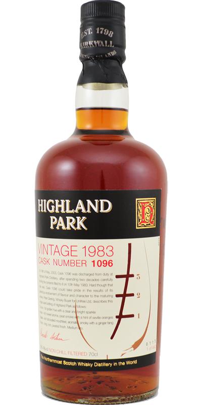 Highland Park 1983 vintage 22 year old (Cask #686), 56.4%