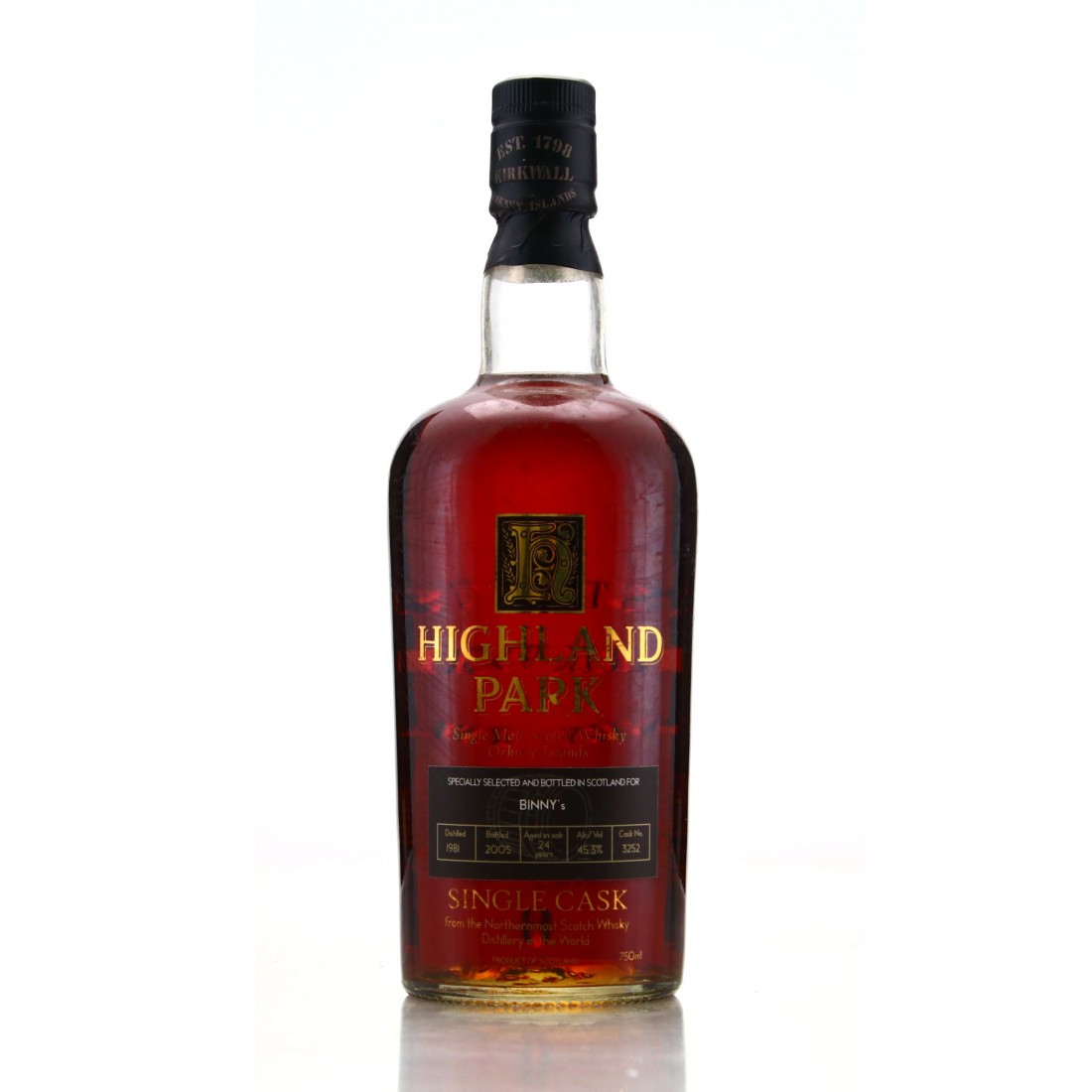 Highland Park 24 year old 1981 Vintage (Cask #3252), 45.3%