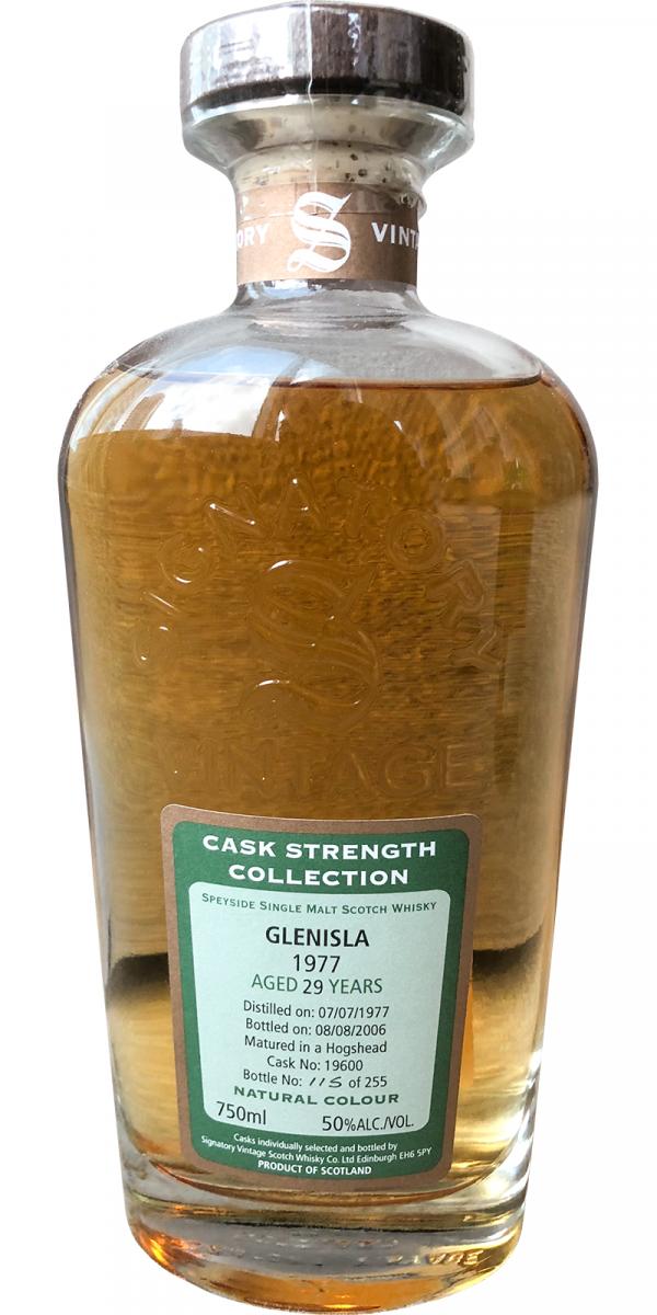 Signatory 'Glenisla' (distilled at Glen Keith), Cask #19600, 29 year old, 1971 vintage, 50%