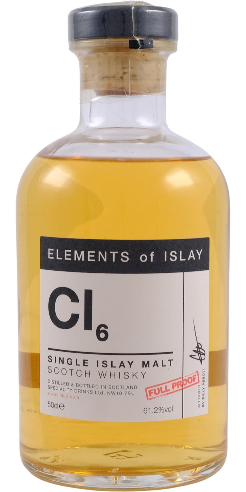 Ci6 Elements of Islay (distilled at Caol Ila), 61.2%