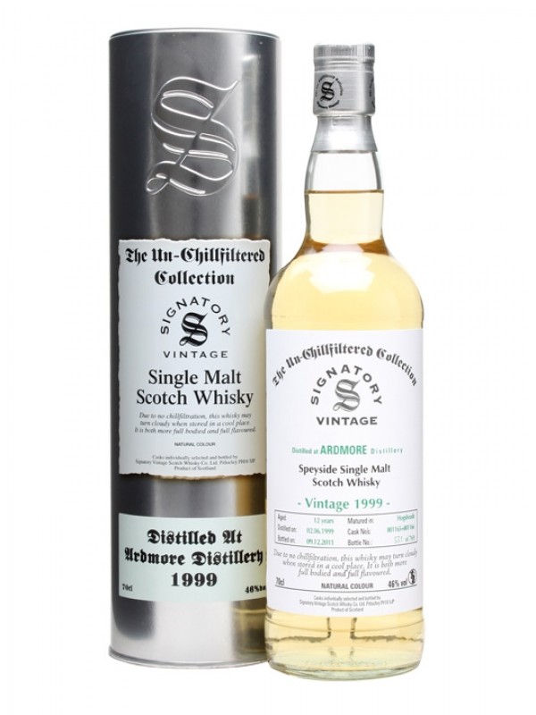 Signatory 11 year old 1999 vintage (distilled at Bowmore), 46%