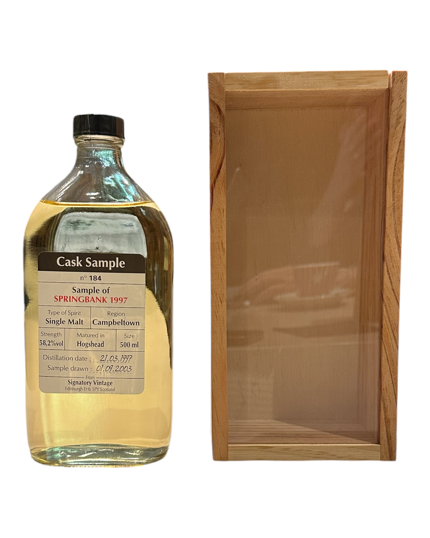 Springbank 1997 vintage 10 year old (Cask #97/613), 58.2%