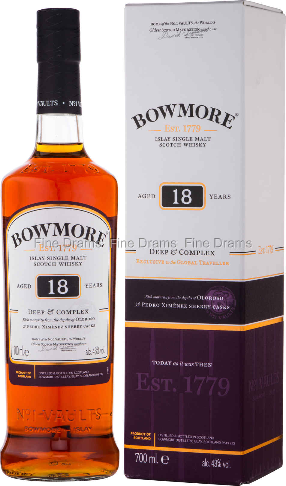 Bowmore, 18 year old, 43%