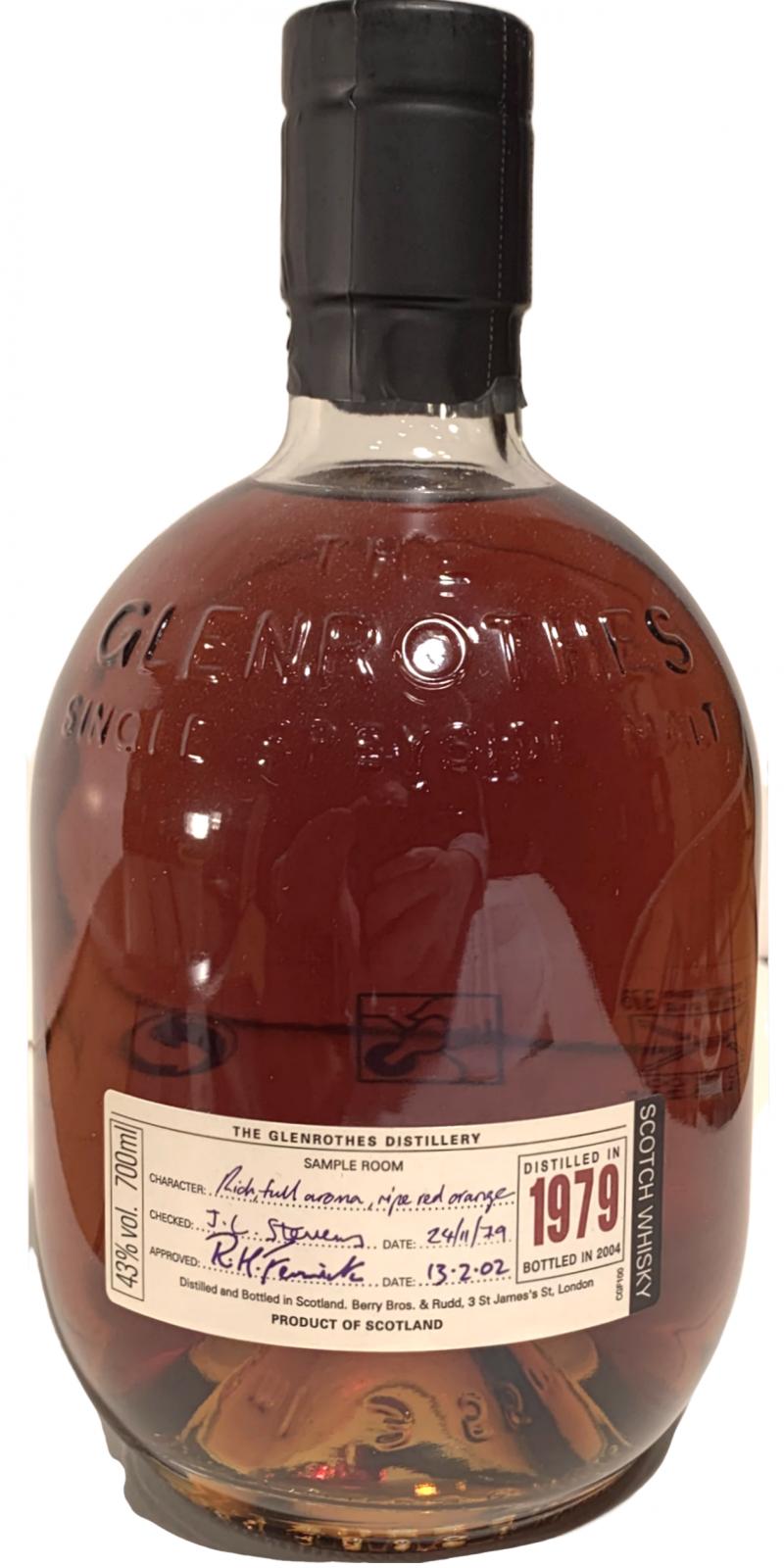 Glenrothes, Cask # 13458, 1979 vintage, 43%