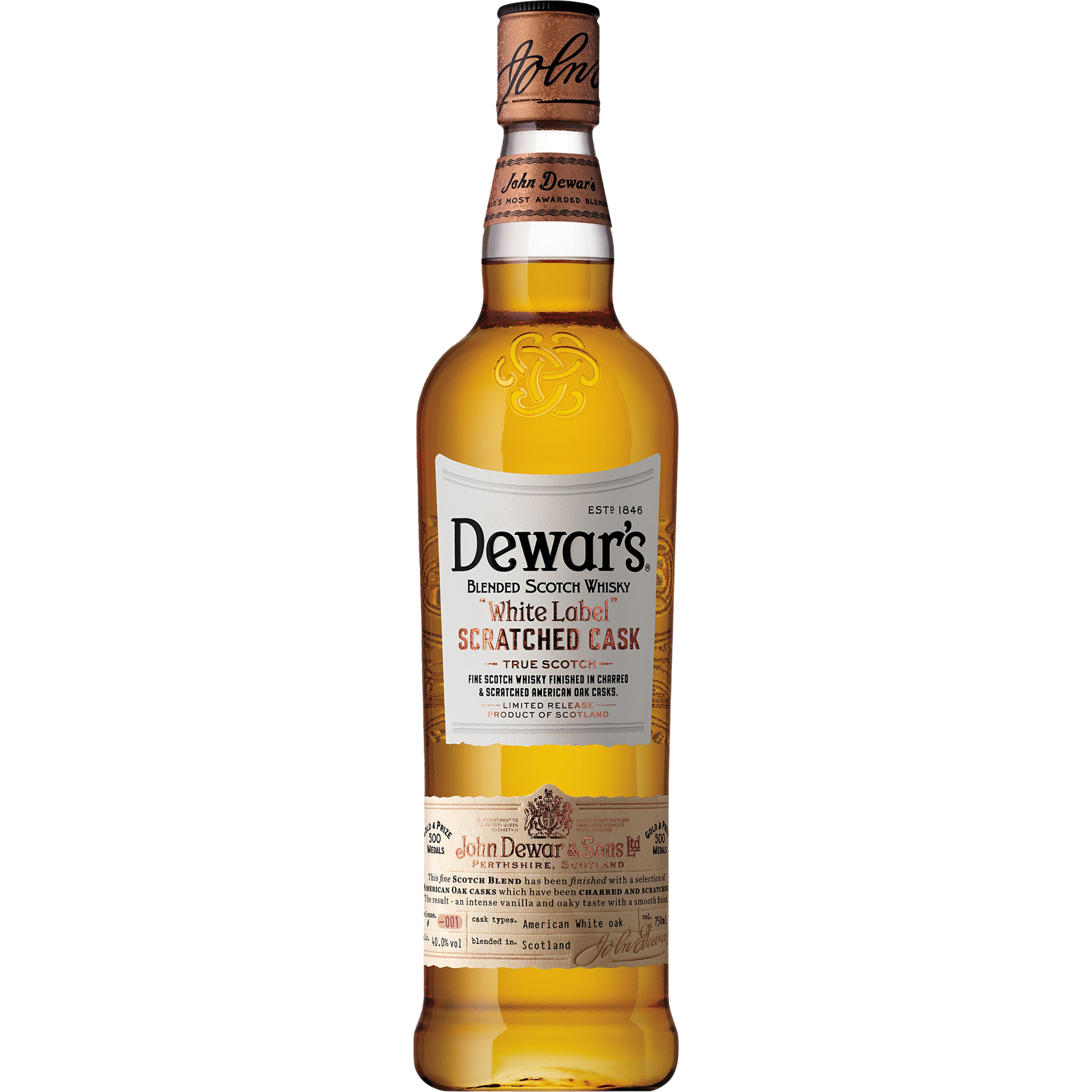 Dewar’s White Label Scratched Cask, 40%