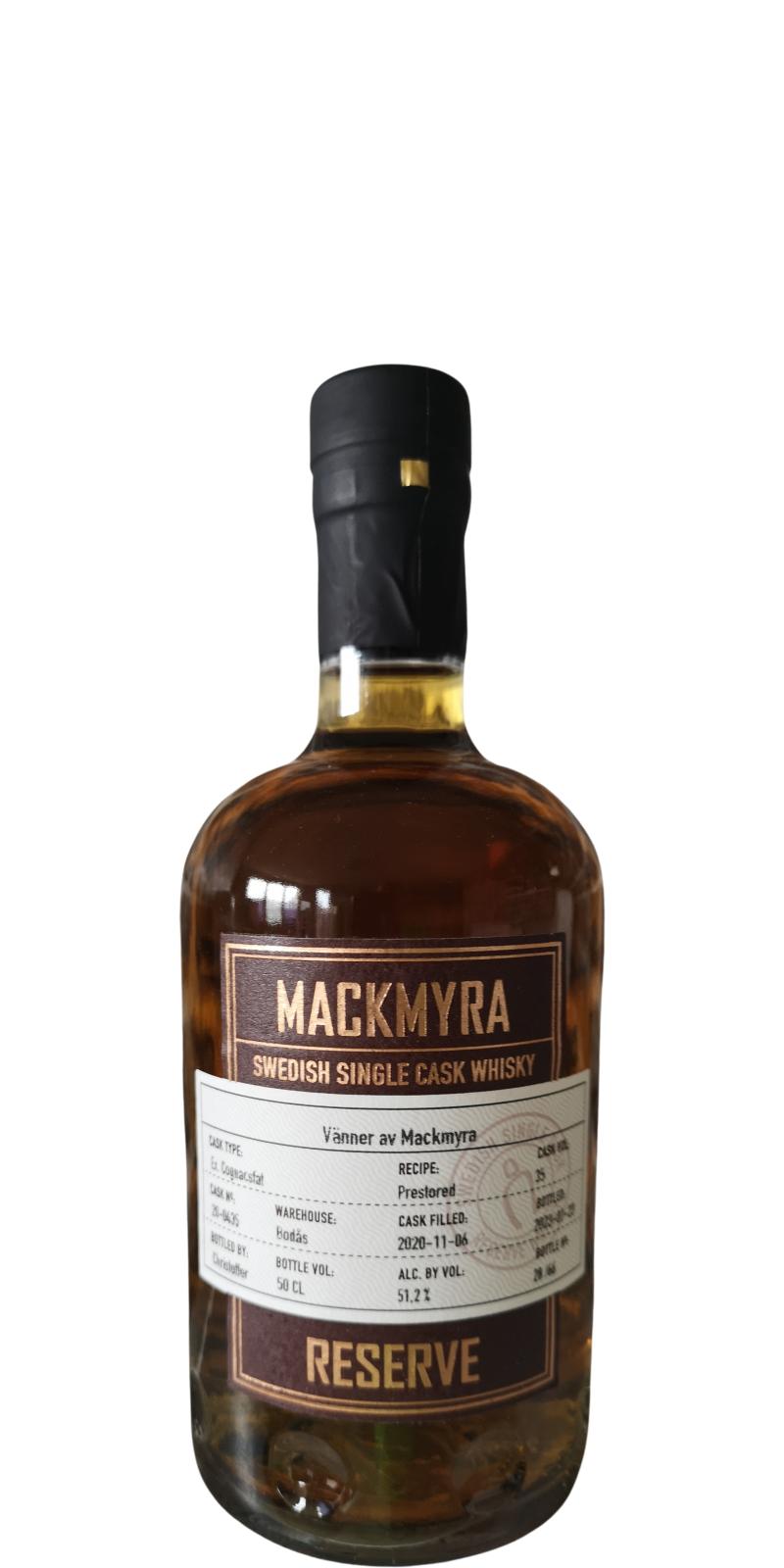 Mackmyra Reserve Single Cask (various casks)