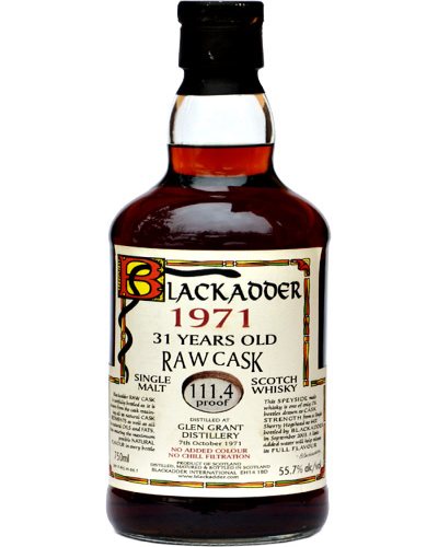 Blackadder Raw Cask #6437 (distilled at Glen Grant) 1971 Vintage, 31 year old, 55.7% ABV