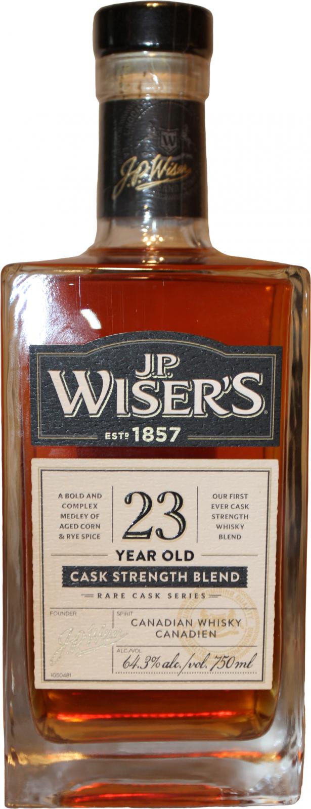 J.P. Wiser's 23yo Cask Strength Blend (2019)